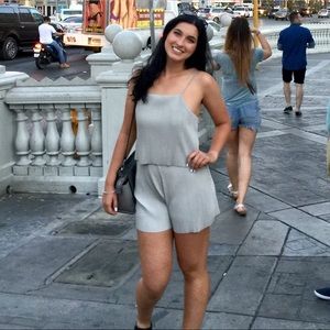 WORN ONCE SILVER ROMPER